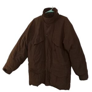 Timberland Vintage Goose Down Winter Ski Brown Men's Puffer Jacket Size L